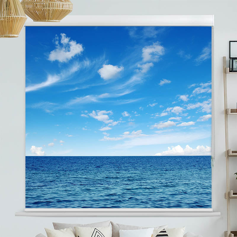 Kassettenrollo Motiv 'Ozean und Blauer Himmel'