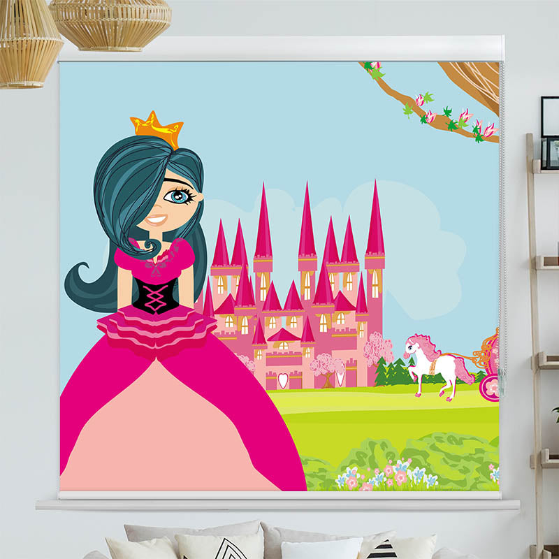 Kassettenrollo Motiv 'Prinzessin Vor dem Schloss'