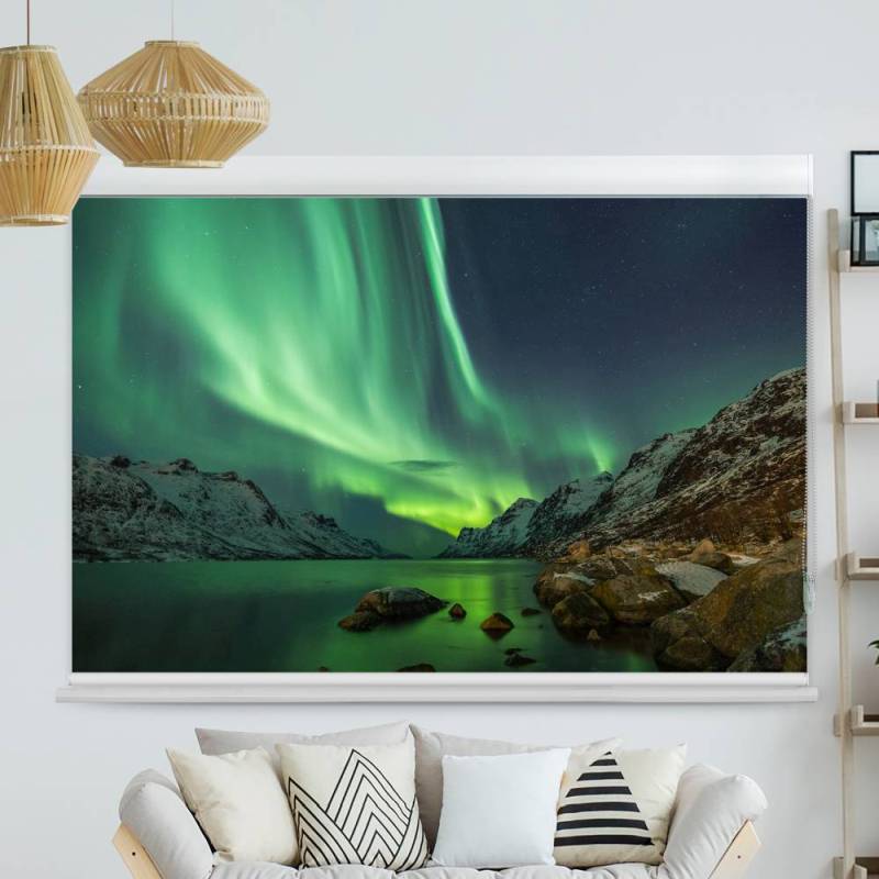 Kassettenrollo Motiv 'Aurora Borealis Polarlichter'