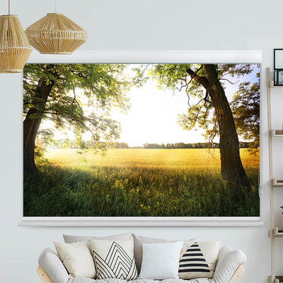 Kassettenrollo Motiv 'Leuchtturm Meer'