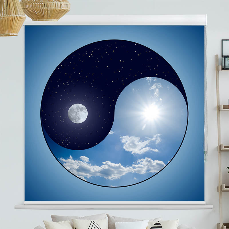Kassettenrollo Motiv 'Yin und Yang'