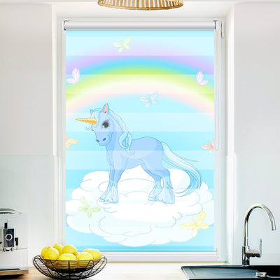 Klemmfix Doppelrollo Feld mit Sonnenlicht | Klemm Doppelrollo