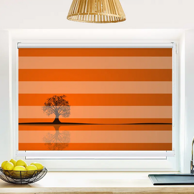 Klemmfix Doppelrollo Baum Im Herbst | Klemm Doppelrollo