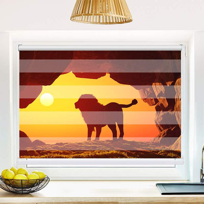 Klemmfix Doppelrollo Loewe Sonnenuntergang | Klemm Doppelrollo