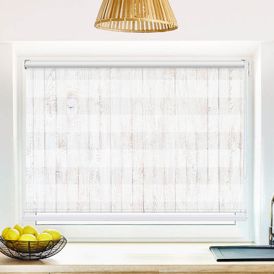 Fotorollo Hintergrund Weisse Holzlatten