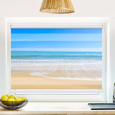 Klemmfix Doppelrollo Strand und Meer
