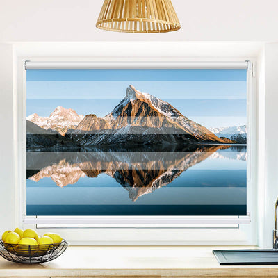 Fotorollo Sonnenuntergang am Bergsee