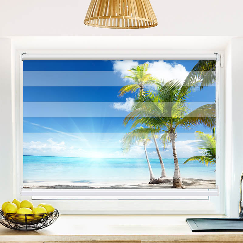 Fotorollo Palmen Strand Sonne