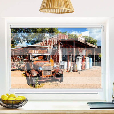 Fotorollo Verlassene Tankstelle an der Route 66