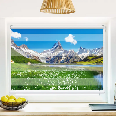 Klemm Doppelrollo Schweizer Alpen Bachalpsee