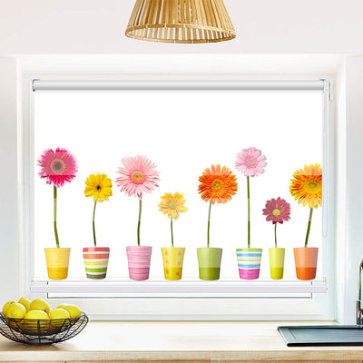 Fotorollo Bunte Topfblumen