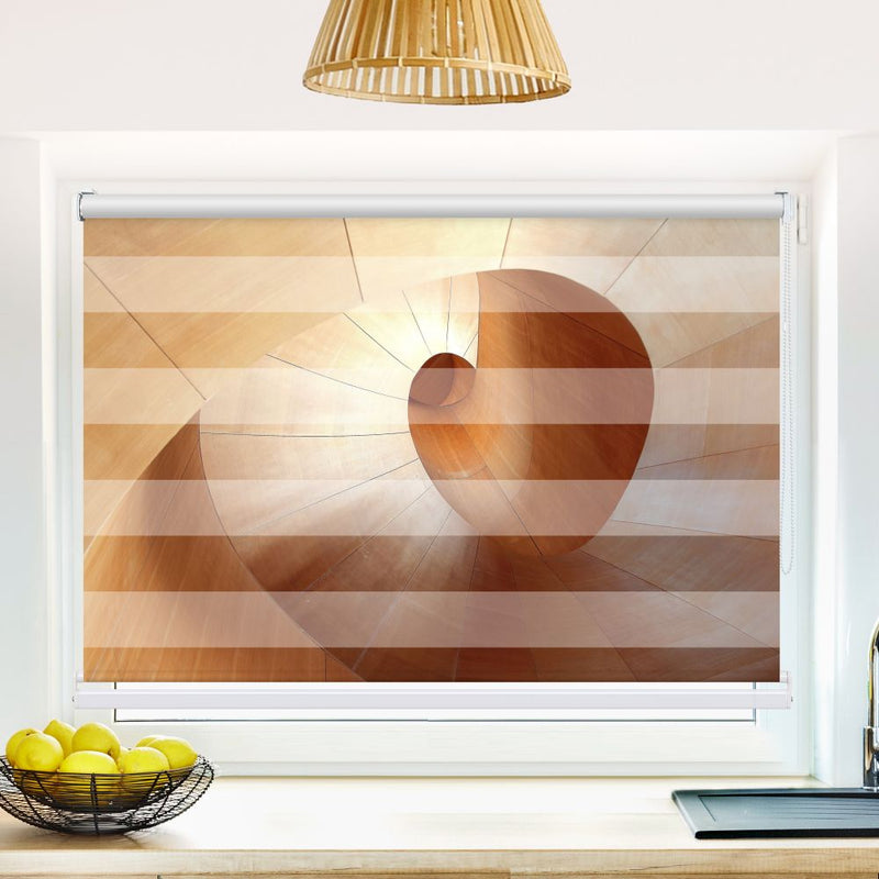 Klemm Doppelrollo "Moderne Architektur" - ohne Bohren - Klemmfix - bis 150 cm Breite - Duo Rollo Fotodruck - La-Melle
