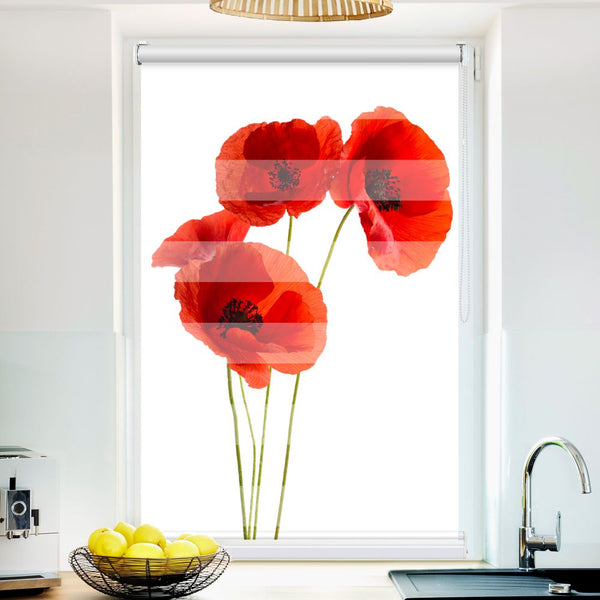 Klemmfix Doppelrollo 'Mohnblumen' | Klemm Doppelrollo