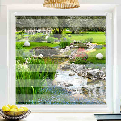 Klemmfix Doppelrollo Wunderschoener Garten | Klemm Doppelrollo