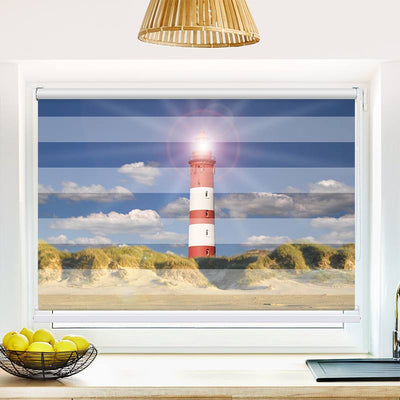 Klemmfix Doppelrollo Leuchtturm | Klemm Doppelrollo