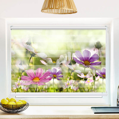 Fotorollo Blumen Bluehen auf Wiese