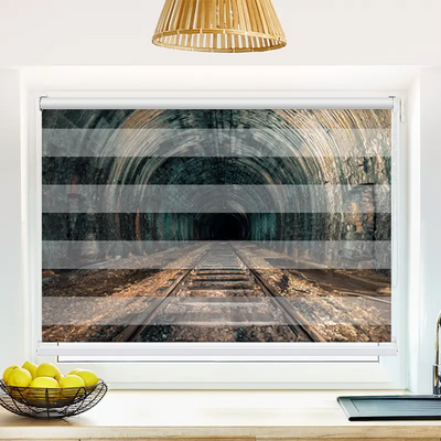 Klemm Doppelrollo Alter Eisenbahn Tunnel