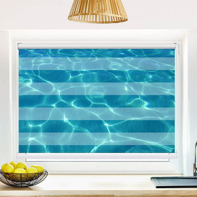 Klemmfix Doppelrollo Wasser | Klemm Doppelrollo