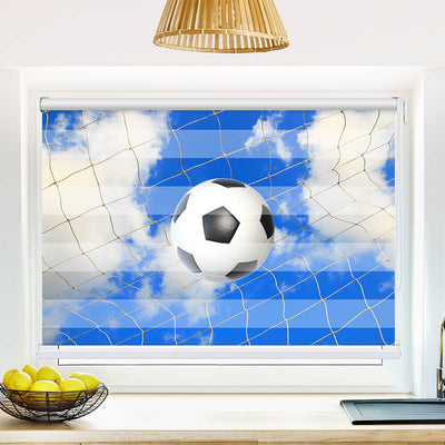 Fotorollo Fussball im Netz