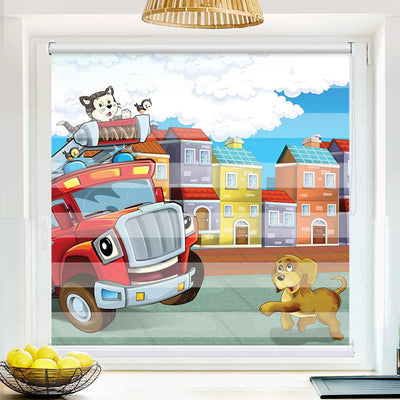 Klemmfix Doppelrollo Feuerwehr | Klemm Doppelrollo