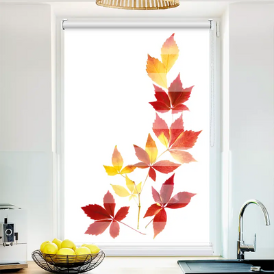 Klemmfix Doppelrollo 'Herbstblaetter' | Klemm Doppelrollo