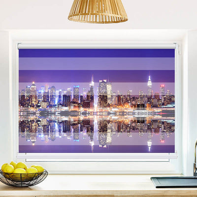 Fotorollo Skyline Manhatten Nacht