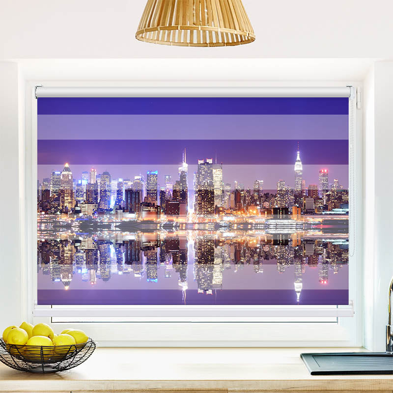 Fotorollo Skyline Manhatten Nacht