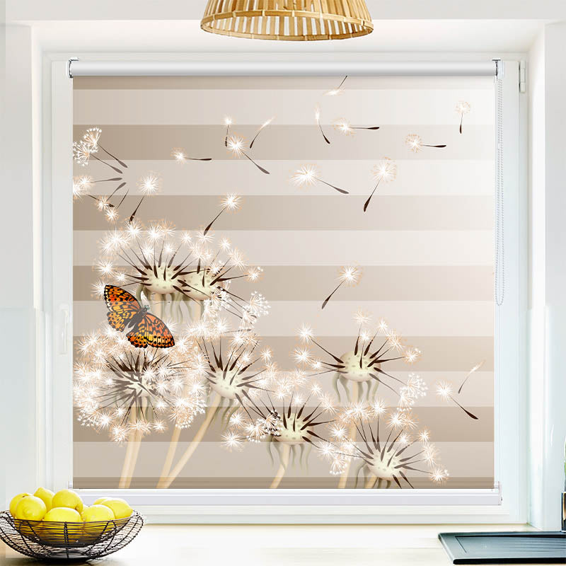 Fotorollo Pusteblume Schmetterling