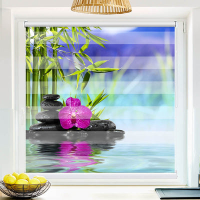 Fotorollo Spa Orchidee Steine