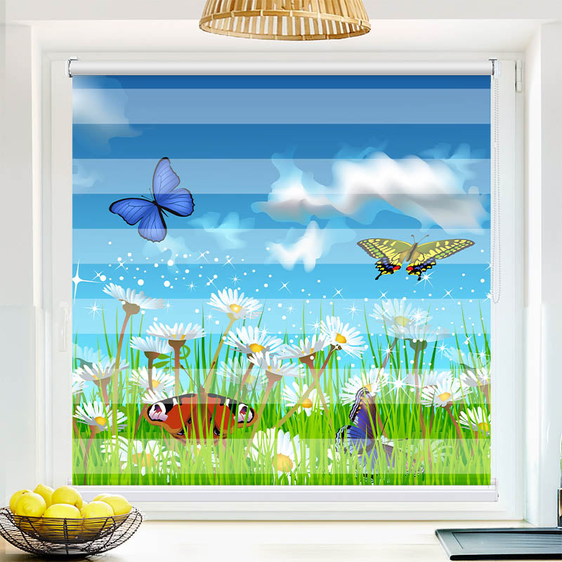 Fotorollo Schmetterlinge Wiese