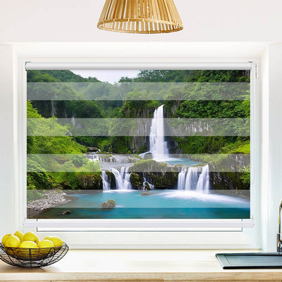 Fotorollo Wasserfall im Wald