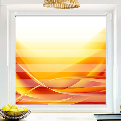 Fotorollo Abstrakte Wellen Orange