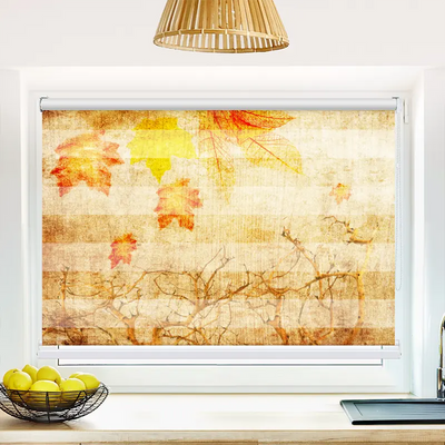 Klemmfix Doppelrollo 'Herbst Retro' | Klemm Doppelrollo