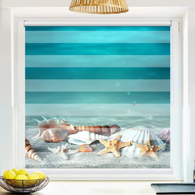 Klemm Doppelrollo Muschel Und Seestern Am Strand