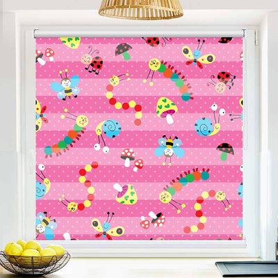 Klemmfix Doppelrollo Raupen und Schmetterlinge | Klemm Doppelrollo