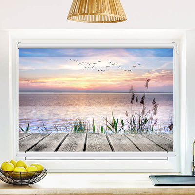 Fotorollo See Steg Schilf