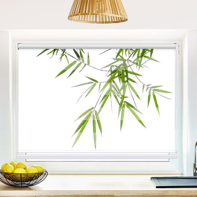 Klemmfix Doppelrollo Bambus von Oben | Klemm Doppelrollo
