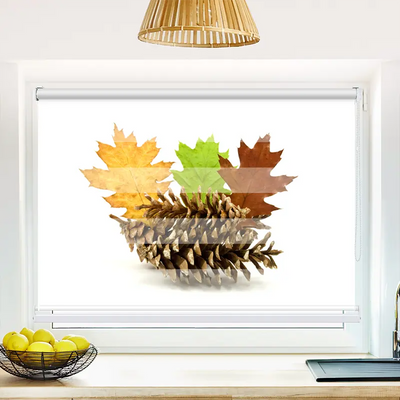 Klemmfix Doppelrollo 'Herbstdekoration' | Klemm Doppelrollo