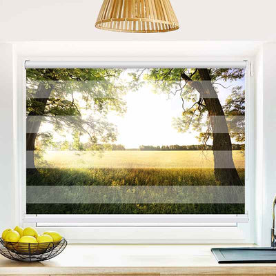 Klemmfix Doppelrollo Leuchtturm Meer | Klemm Doppelrollo