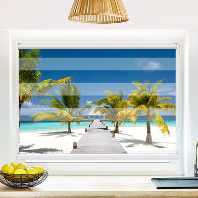 Fotorollo Malediven Strand Palmen