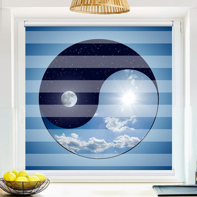 Klemmfix Doppelrollo Yin und Yang | Klemm Doppelrollo