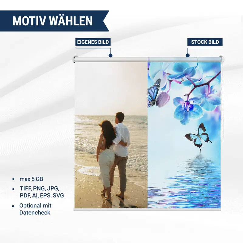Motivauswahl des Klemmfix Rollo