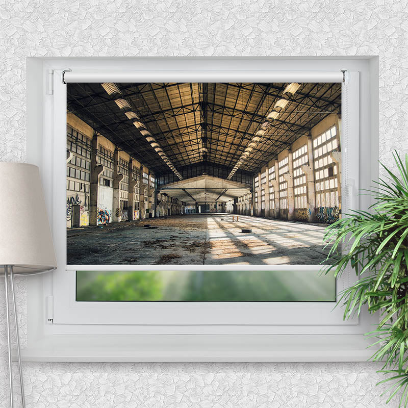 Klemmfix Rollo Verlassene Industriehalle