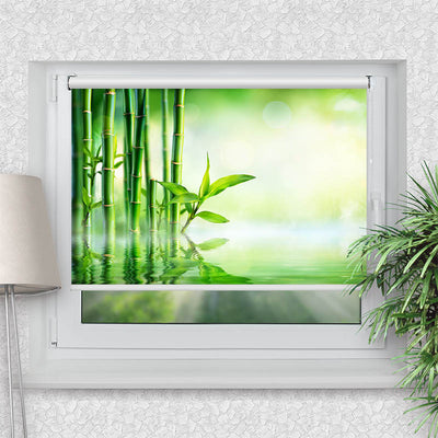 Klemmfix Rollo Bambus Wasser