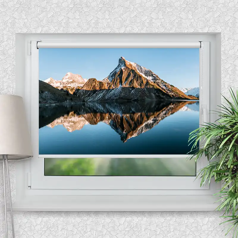 Klemmrollo Sonnenuntergang Am Bergsee