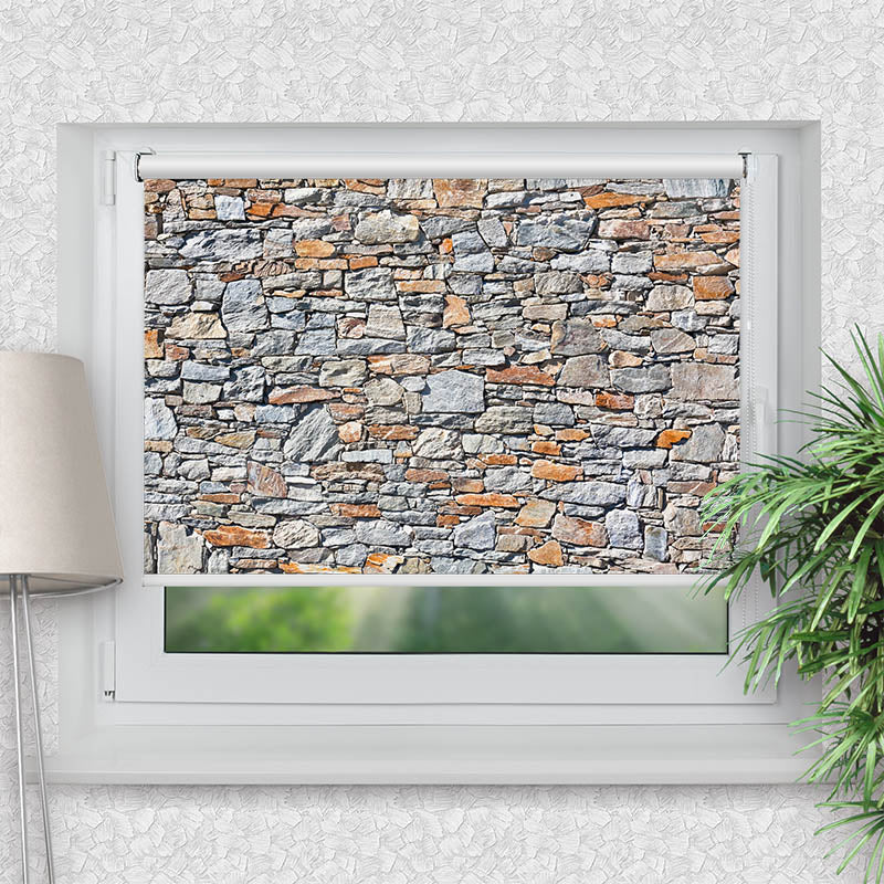 Klemmfix Rollo Natursteinmauer