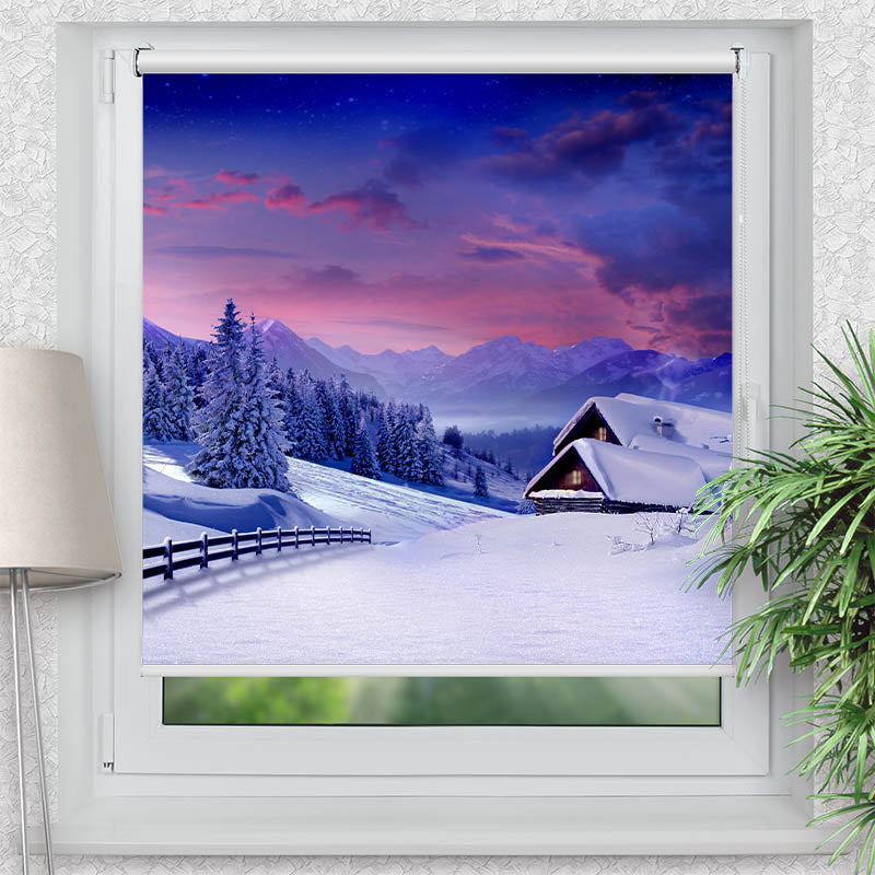 Klemmfix Rollo Winterlandschaft