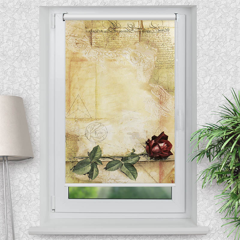 Klemmfix Rollo Retro Rose