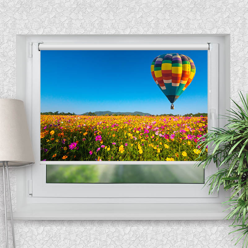 Klemmfix Rollo Blumenwiese Ballon