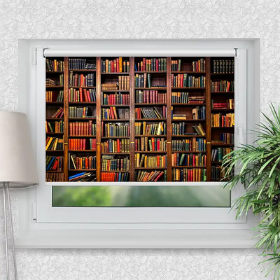 Klemmrollo Altes Bücherregal